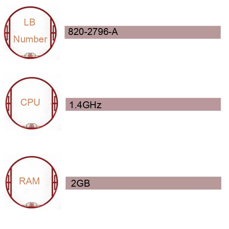 IMIDO оригинальная материнская плата A1370 для Macbook Air 1" 1,4 ГГц 2 Гб материнская плата 820-2796-A 2010 год