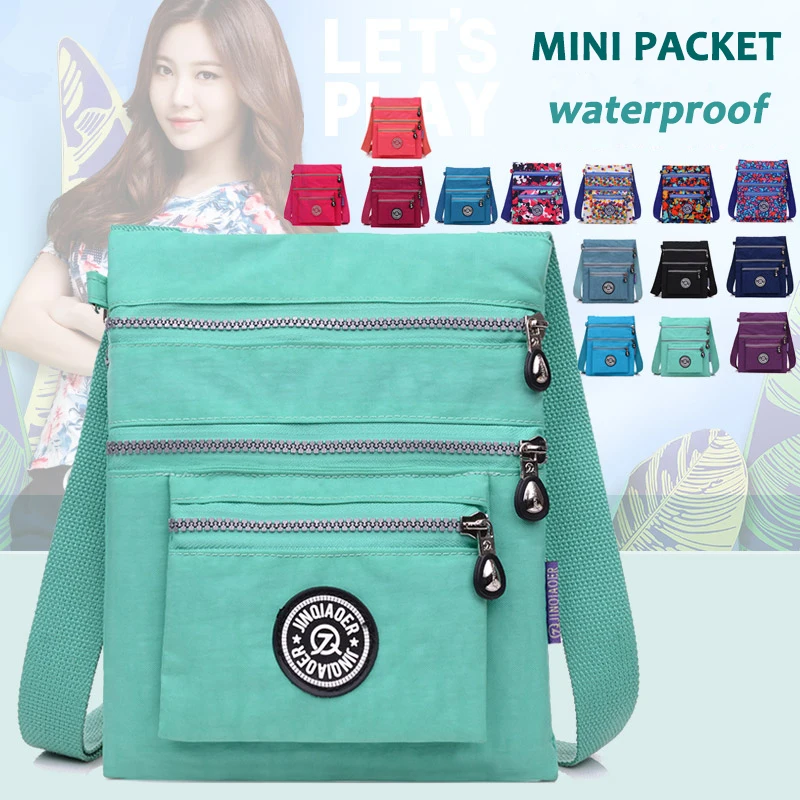 

AOU New Multi-layer Crossbody Shoulder Bags For Women Girls 2019 Female Handbag Bag Waterproof Small Clutch Purse bolsa feminina