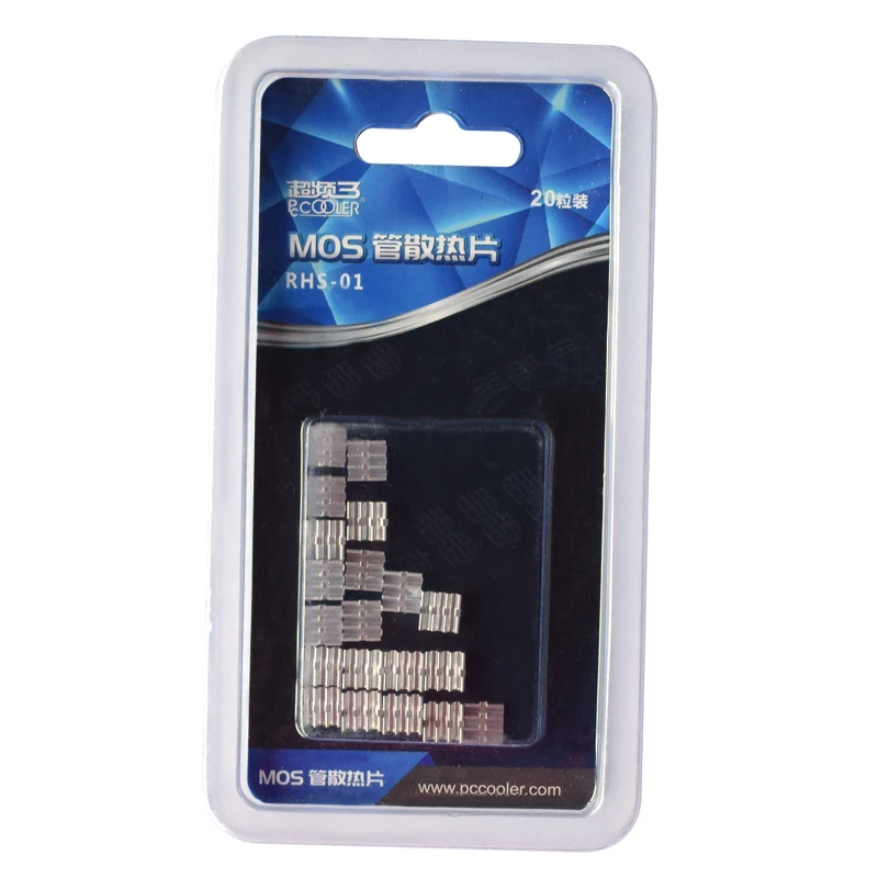 Pccooler 20 PCS الذاكرة برودة الألومنيوم تبريد الحرارة بالوعة Mos رقاقة وحدة المعالجة المركزية GPU VGA RAM IC LED غرفة التبريد المبرد برودة