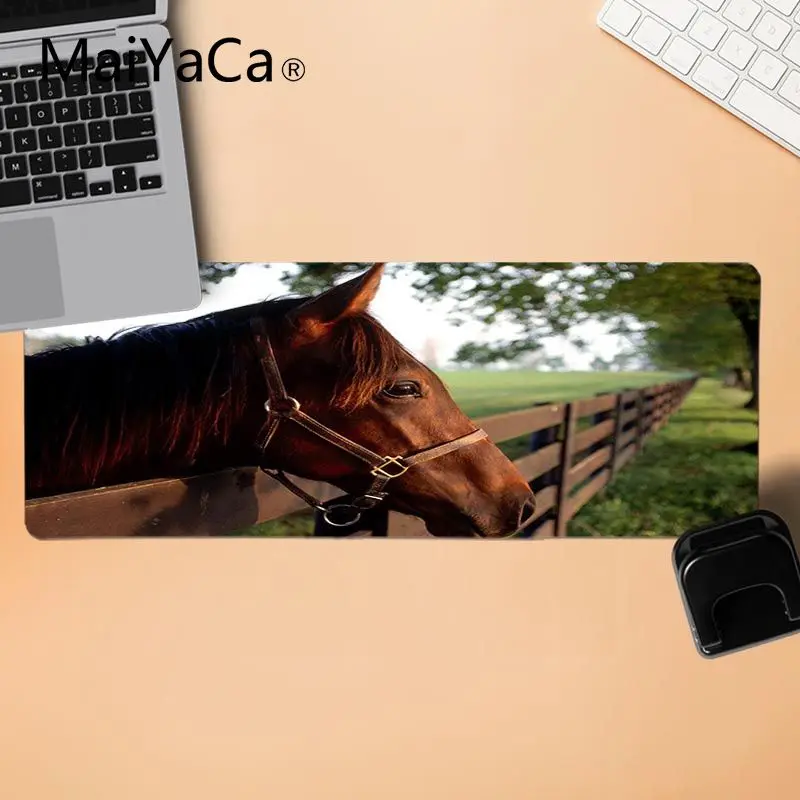 MaiYaCa игровой коврик для мыши забавная лошадь заказной Ноутбук игровой резиновый коврик для мыши мышь прочный коврик для мыши на стол