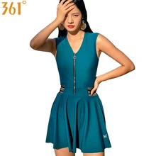 361, Цельный купальник для женщин, плюс размер, купальный костюм, скромное платье для плавания, женский тонкий купальник, черный купальник на молнии, женская одежда для плавания