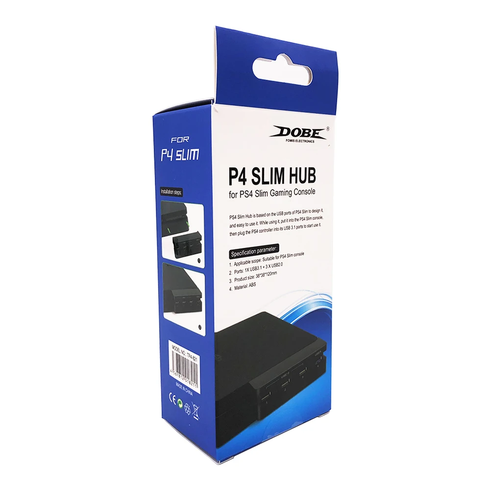 DOBE USB 4 порта usb-хаб порт USB2.0/3,1 сплиттер для PS4 тонкий для playstation 4 тонкий игровой консоли контроллер аксессуары черный