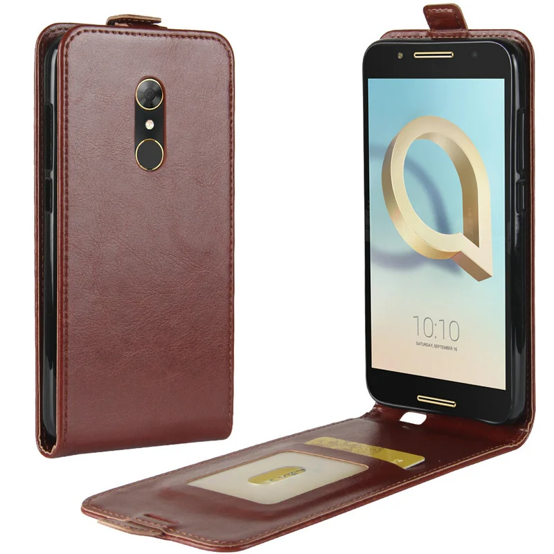 Кожаный чехол в стиле ретро WIERSS для alcatel A7 5090 5090Y 5 &quot кожаный чехол-бумажник с