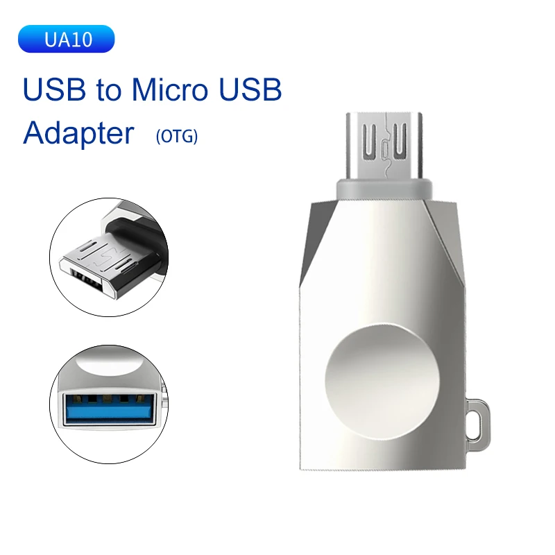 HOCO Micro usb type C OTG адаптер USBC type-c OTG конвертер для Xiaomi mix2s 8 mix3 One Plus 6t 6 huawei mate 20 Pro USB адаптер - Цвет: UA10  Micro-USB OTG