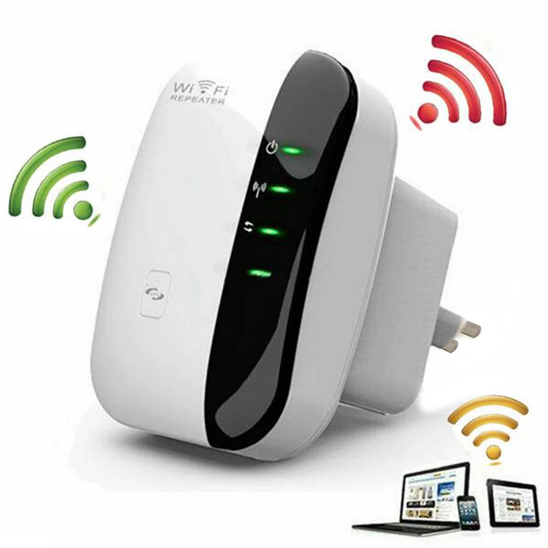

New Wireless-N AP Wifi Repeater 802.11b/g/n Network Wifi Router Expander Antenna Extended Wi-fi Signal Repeaters 300Mbps EU Plug