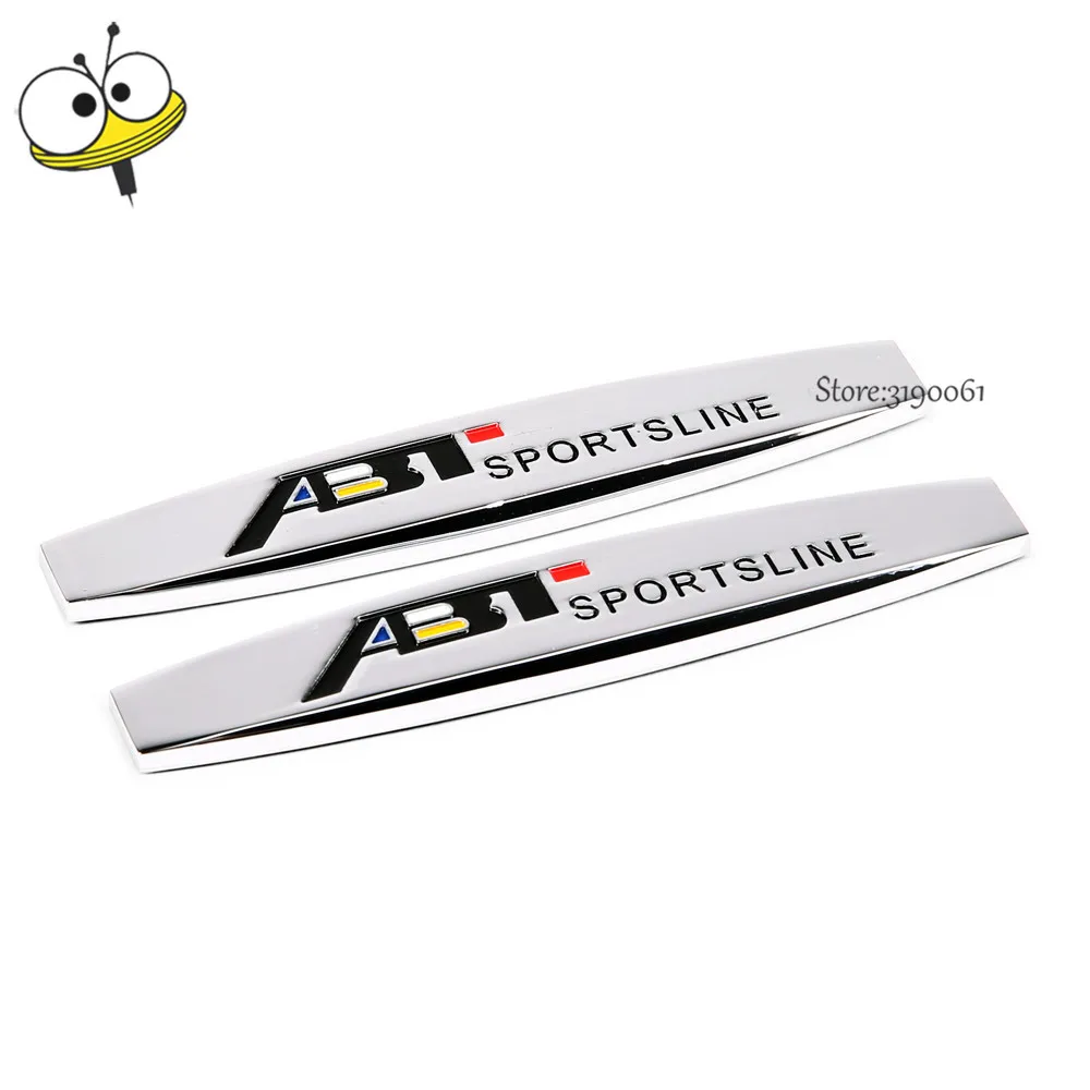 

For ABT Logo Car Fender Sticker Emblem Badge Car Styling For Volkswagen VW Beetle Golf Polo Tiguan Touran Touareg Magotan Lavida