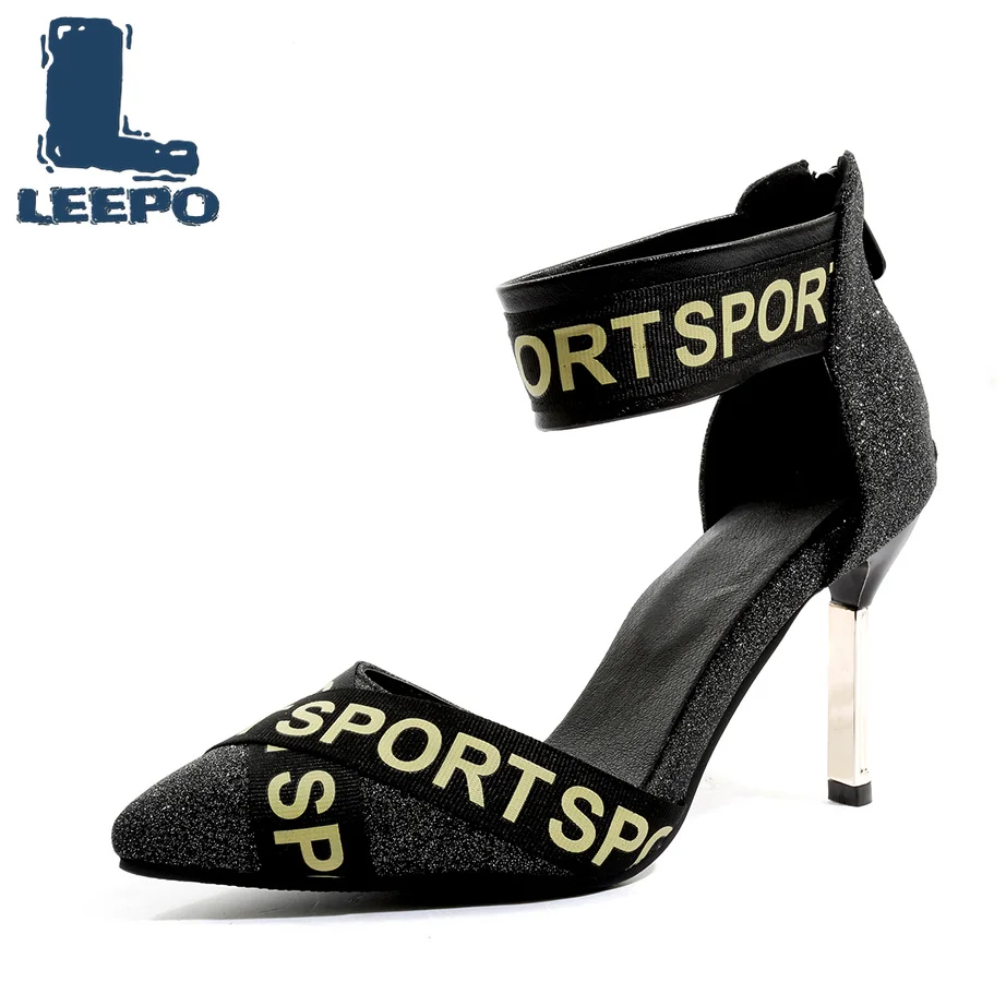 

Shoes Women High Heels Fenty Beauty Handmade D'Orsay & Two-Piece Thin Heels Ladies Big Size Ankle Strap Woman Party Pumps