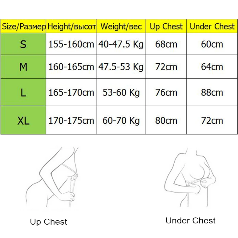 Размеры спортивных топов. Китайский размер 165 88а для бюстгальтера.