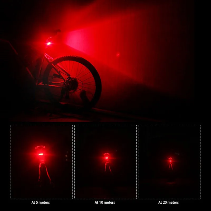 100 лм перезаряжаемый светодиодный USB задний светильник для горного велосипеда, задний светильник Предупреждение о безопасности, велосипедный задний светильник для ночной езды, COB Предупреждение ющий светильник s