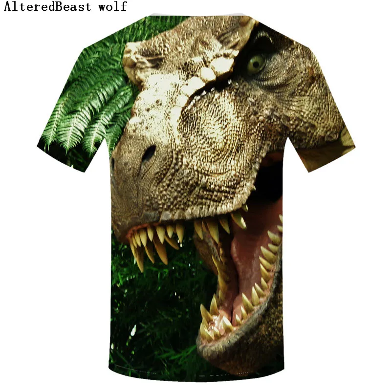 Новинка, летняя футболка с динозавром из Юрского периода, Мужская футболка с круглым вырезом и коротким рукавом с динозавром, Мужская футболка с динозавром из парка Юрского периода, топы, футболки