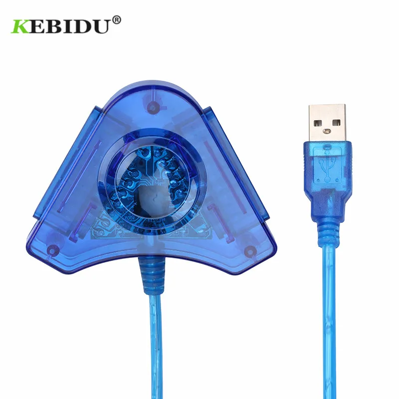 

Kebidu New Joystick USB Dual Player Converter Adapter Cable For PS2 Gamepad Dual Playstation 2 PC USB Game Controller
