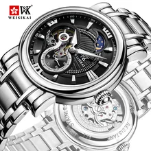 WEISIKAI Fashion Mens Watches Brand Luxury Men Business Casual Mechanical Watches Military Wristwatch tourbillon zegarki meskie