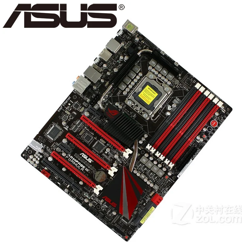 Оригинальная материнская плата для ASUS Rampage III Formula DDR3 LGA 1366 USB2.0 USB3.0 24GB X58 настольная материнская плата