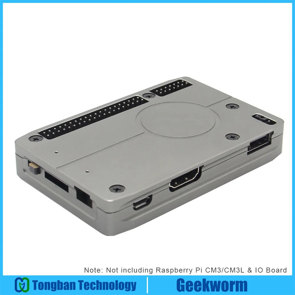 

Ultra-Thin Aluminum Alloy Case for Raspberry Pi Compute Module 3 CM3/CM3L & IO Board