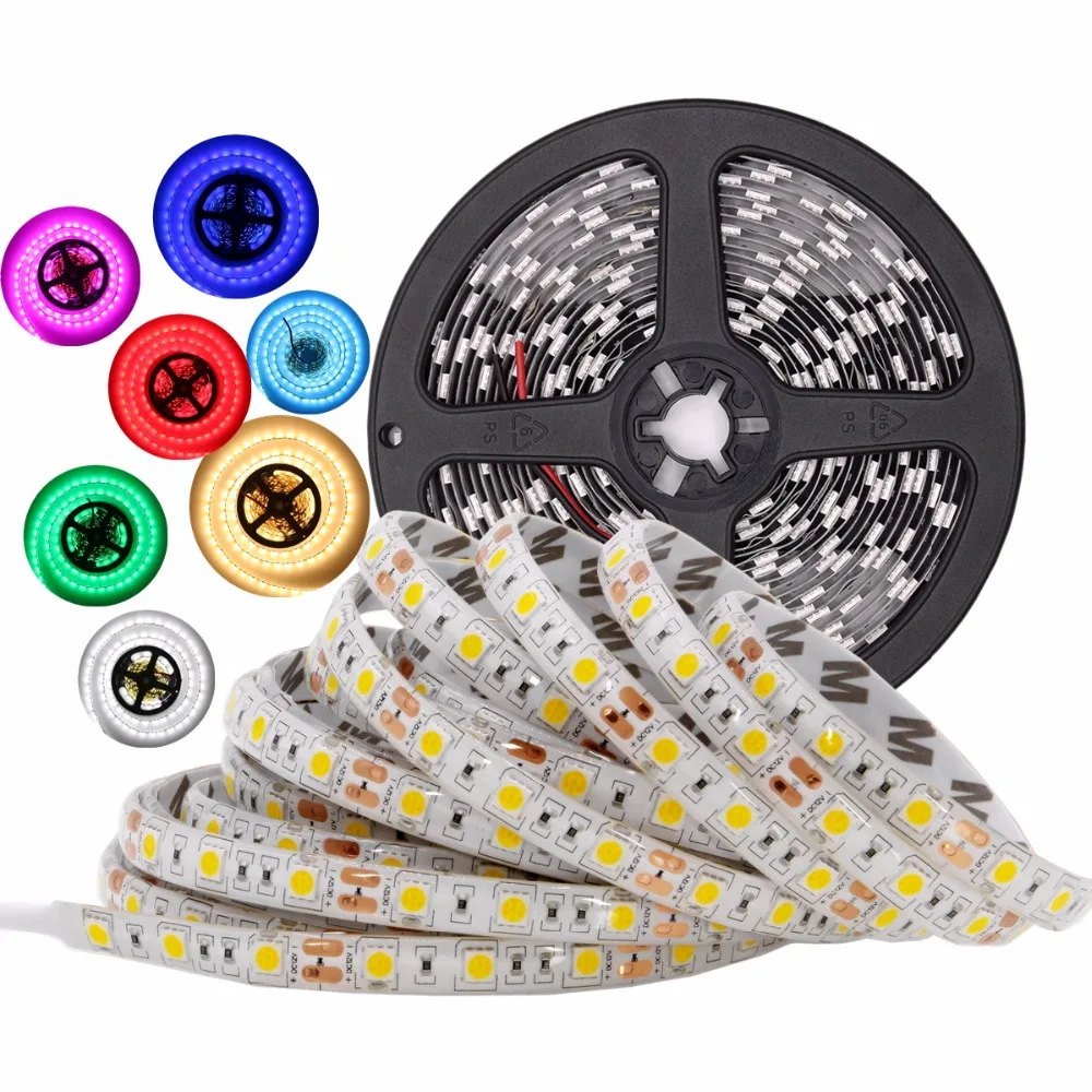DC12V цветных (RGB) светодиодных лент из водонепроницаемого материала Fiexble свет