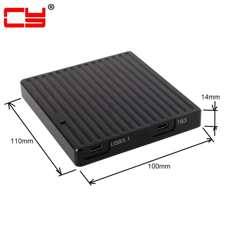 

Thunderbolt 3 & USB3.1 Type-C USB 3.0 USB2.0 PCI Express PCI-E to NVME NGFF M-key SSD Cartridge Enclosure Thunderbolt Cable