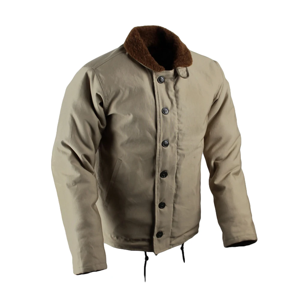 Buy Vintage USN N 1 Deck Jacket US Navy Khaki Men