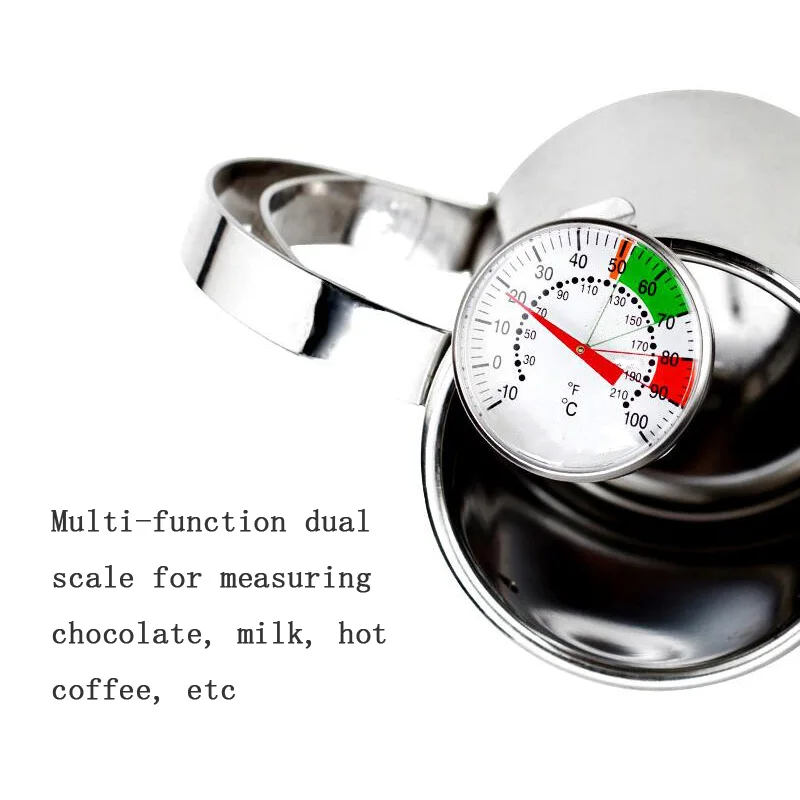 Мульти-угловой термометр кухня нержавеющая сталь молочный напиток термометр с указателем 100 градусов Цельсия кухонная утварь