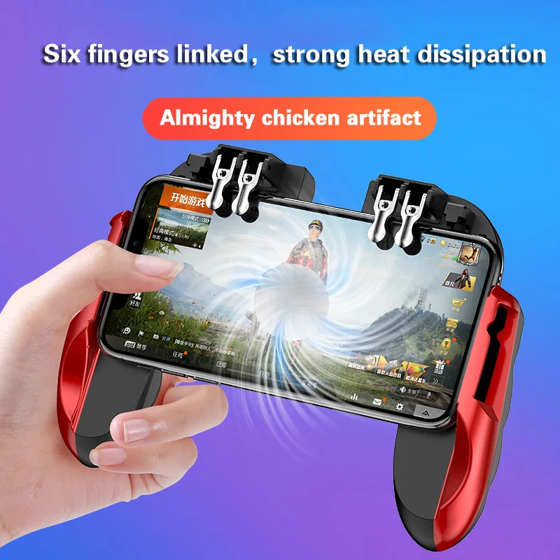  PUBG mobile controller joystick with cooling fan for iphone iOS Android Smartphone gamepad pubg tri