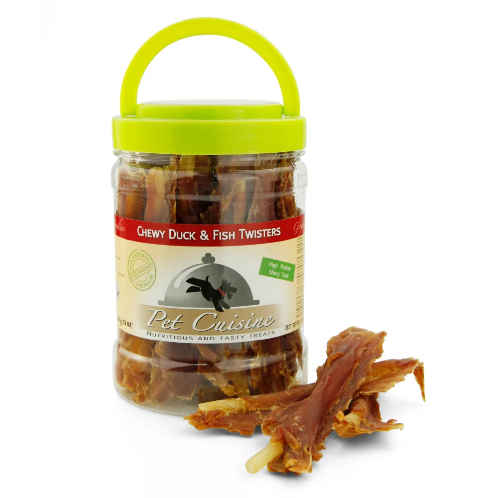 Pet Cuisine Premium Dog Treats Training Snacks Duck Fish Twisters 