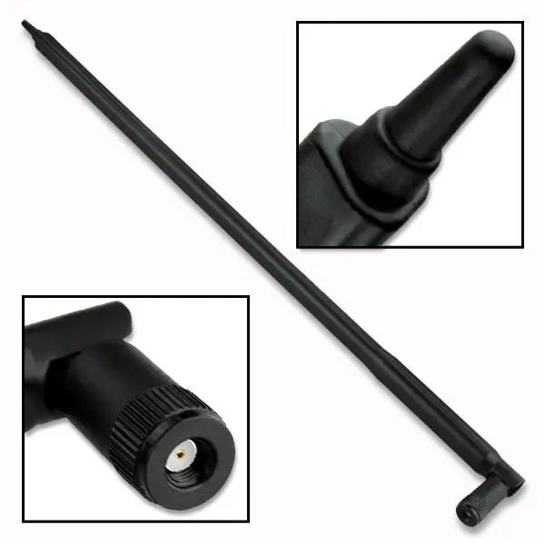 

RP-SMA 2.4GHz 20dBi WIFI Wireless Antenna Router ForModem PCI Card Triangle Black 50W 44CM(17inch)