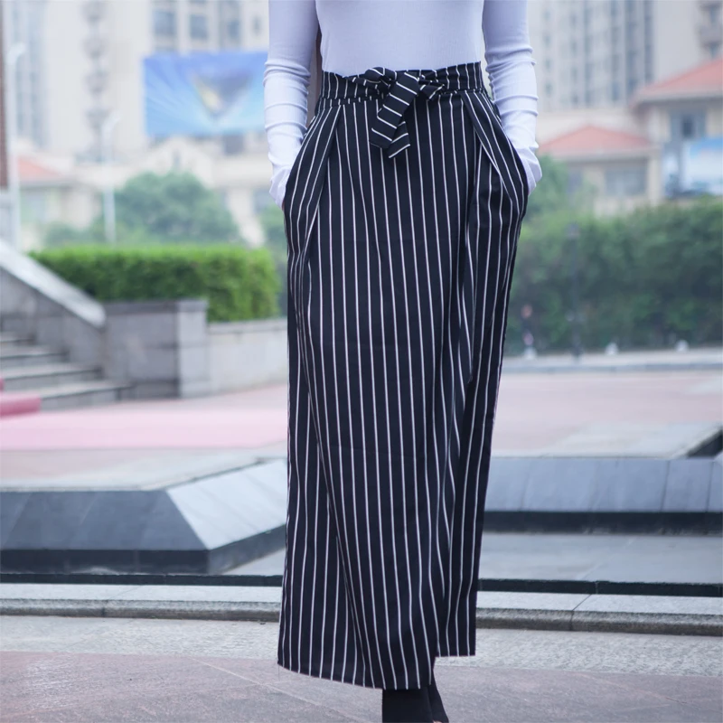 

Plus Size Faldas Mujer Moda 2019 Abaya Muslim Striped Print Long Elasticity A-Line Maxi Skirt Women Skirts Jupe Longue Femme