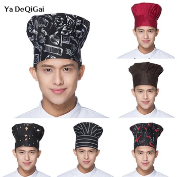 

High Quality Wholesale Sushi Chef Waiter Hats Adult adjustable Restaurant Hotel Bakery Canteen Chef Cooker Workwear Fold Cap hat