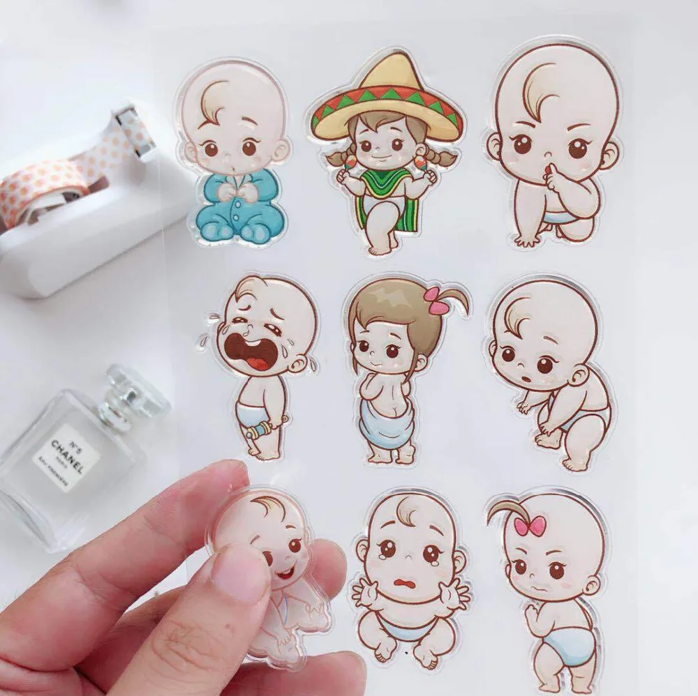 

baby Transparent Clear Silicone Stamp/Seal for DIY scrapbooking/photo album Decorative clear stamp sheets