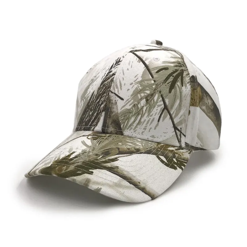Forest Bionic Real Tree Camouflage Baseball Cap Women's Men's Snapback Snow White Cap Summer Fall Hats For Men Army Cap (3)