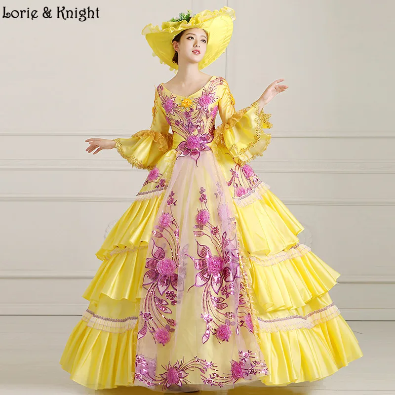Queen Marie Inspired Stage Costume Prom Pageant Dress
