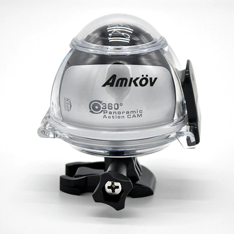  Amkov Mini 360 Video Camera V1 Action Camera Dual Image Stabilization Mini Panorama Camera 360 Degr