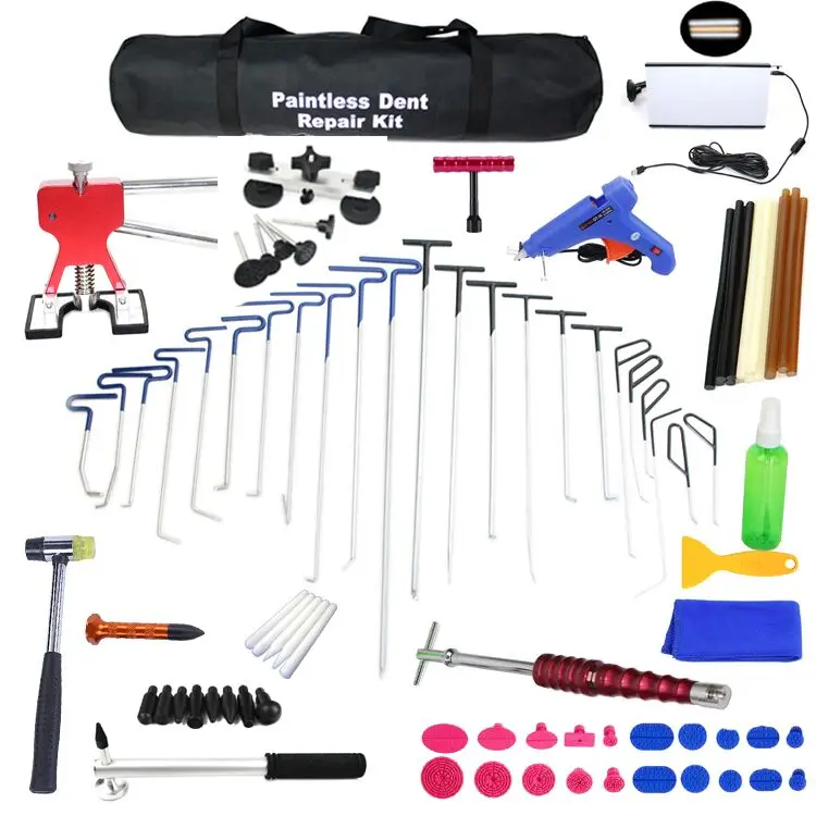 Auto Body Repair Tools Paintless Dent Removal kit with PDR KING line board,PDR KING Rods and