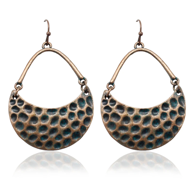 Crescent Exaggerated Earrings Punk Rock Style Crescent