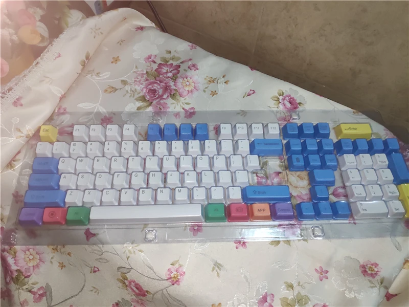 Ретро брелки PBT Пустой Толстый PBT Мел Keyset Keycap для Cherry MX переключатели механическая клавиатура 104 клавиш Американский макет