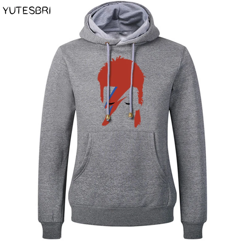 

Rock David Bowie Hoodies Men Women Printed high quality thicken Sweatshirts
