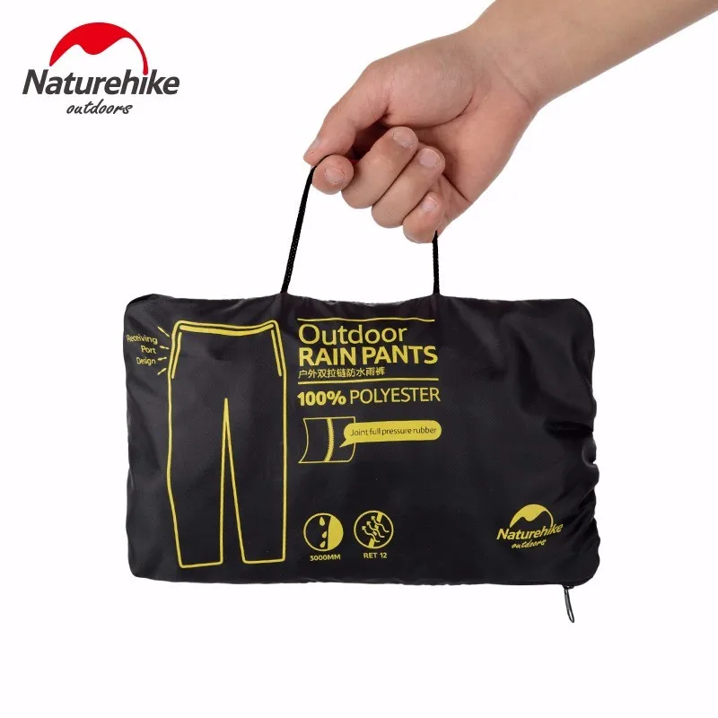 Calças à Prova Água dos Homens Bicicleta à Prova de Chuva Windstopper ao ar Calças de Chuva de Náilon Naturehike Dwaterproof Caminhadas Escalada Ciclismo Livre 7 de chuva windstopper ao ar livre calças de chuva de náilon