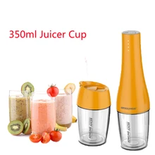350 мл Портативный USB соковыжималка чашки Перезаряжаемые фрукты Citurs соковыжималка для овощей замочить блендер миксер бутылки ручной чайник чашки