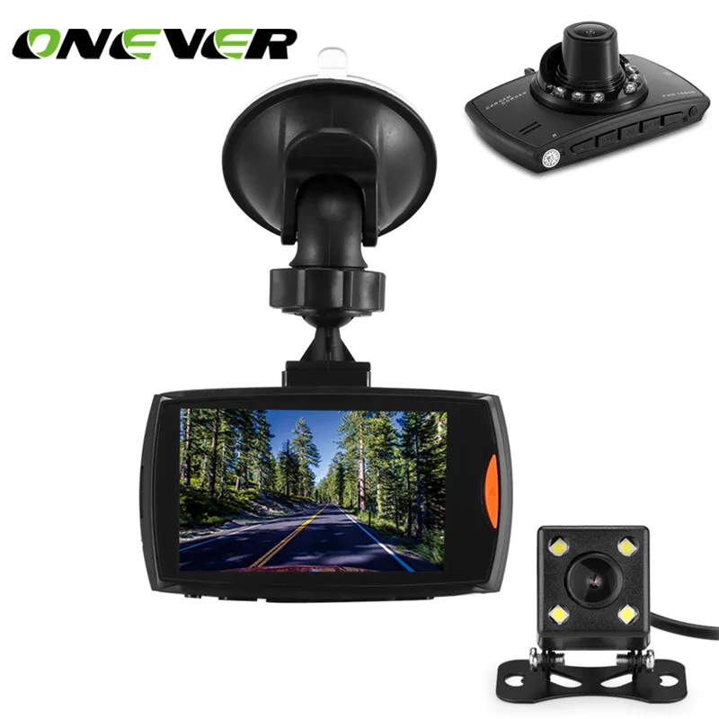 Onever 2 7 &quotДвойной объектив 1080P FHD 1.2MP тире Камера Видеорегистраторы для