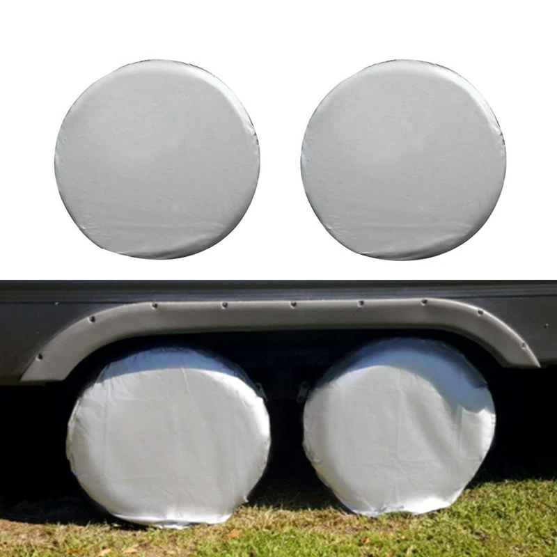 

Car Tire Cover Waterproof Sunscreen Rv Trailer Oxford Cotton Tire Cover Suitable For Tire Diameter