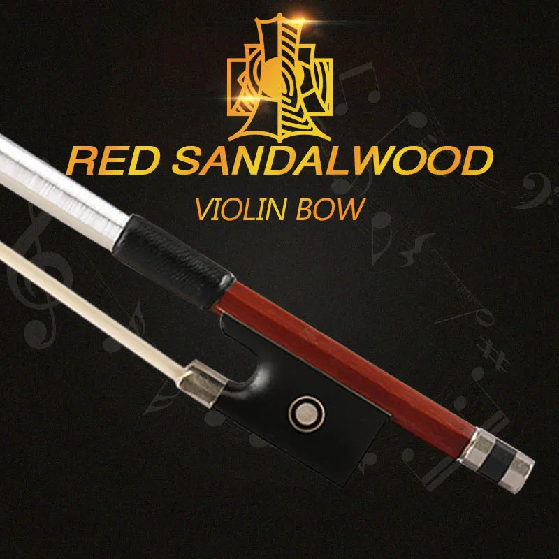 High-quality violin bow produced with braziletto Twining white plastic yarn packaging black sheepskin | Спорт и развлечения