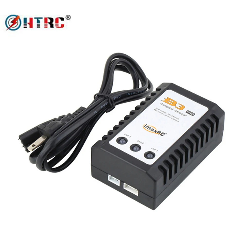 

HTRC B3 Charger 2S 3S Pro Compact Lipo Battery Adapter 7.4V 11.1V Professional Balance Charger + EU US Power Supply Lithium LiPo