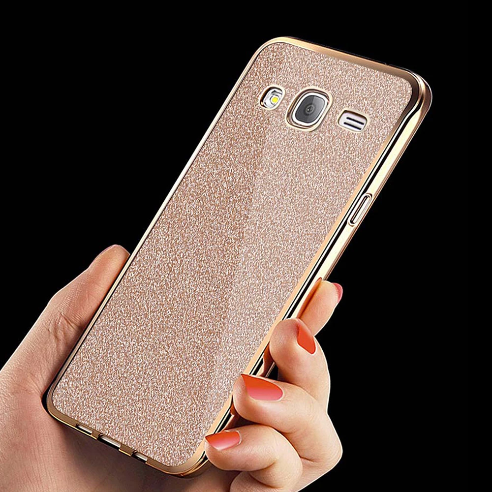 for samsung galaxy j5 2015 Case Glitter Bling Soft Silicone phone Case