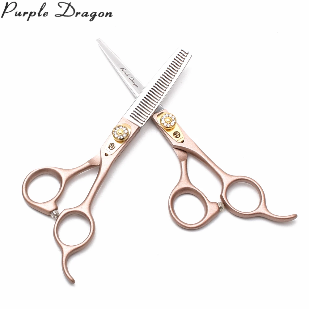 

Z9105 5.5" 6" Purple Dragon Stainless Professional Hairdresser's Scissors Cutting Shears Thinning Shears Salon Hair Scissors Set
