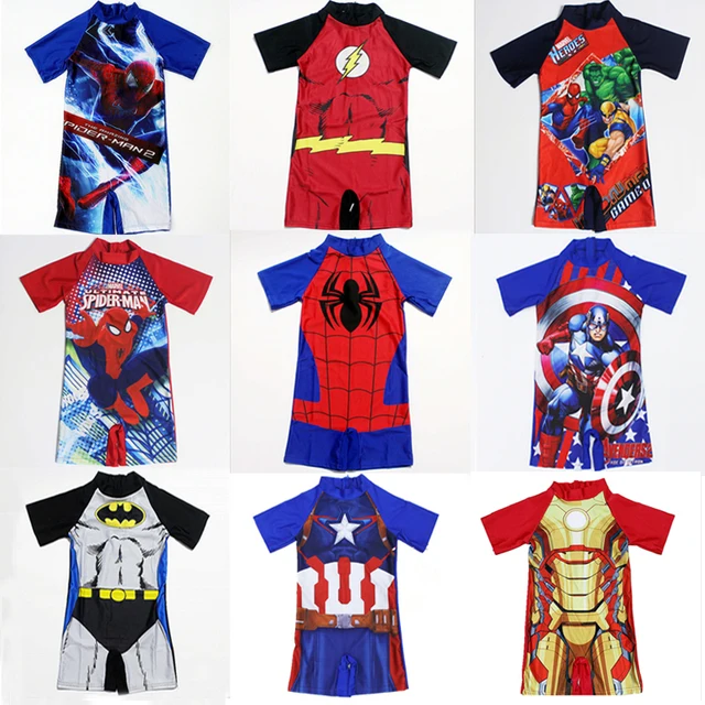 {Excellent|Wonderfull|Very Good|Very Recommended} 18 Pattern Styles One Piece Swimsuit Boys Kids Captain America Spiderman Printing Boys Swim Wear Cool Beach Swimwear Kids Cheap Price