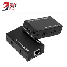 SZBITC HDMI Extender 1080p 3D HDMI Transmitter Receiver over Cat 5e/6 RJ45 Single Cable 30m Ethernet Converter mirabox rj45 matrix hdmi extender over ip tcp ethernet cable support 1080p 100m 200m 400ft multi receiver ir n n hdmi extender