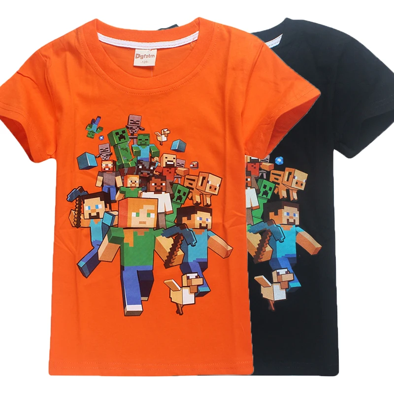 Kresleny Vzor Minecraft Kluci Tricko Fortnite Detske Divky Kratke - fotografie 1