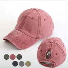 WZCX, Ретро стиль, новинка, одноцветная, конский хвост, бейсболка, кепка, повседневная, с козырьком, регулируемая, для улицы, женская шляпа, летняя шляпа