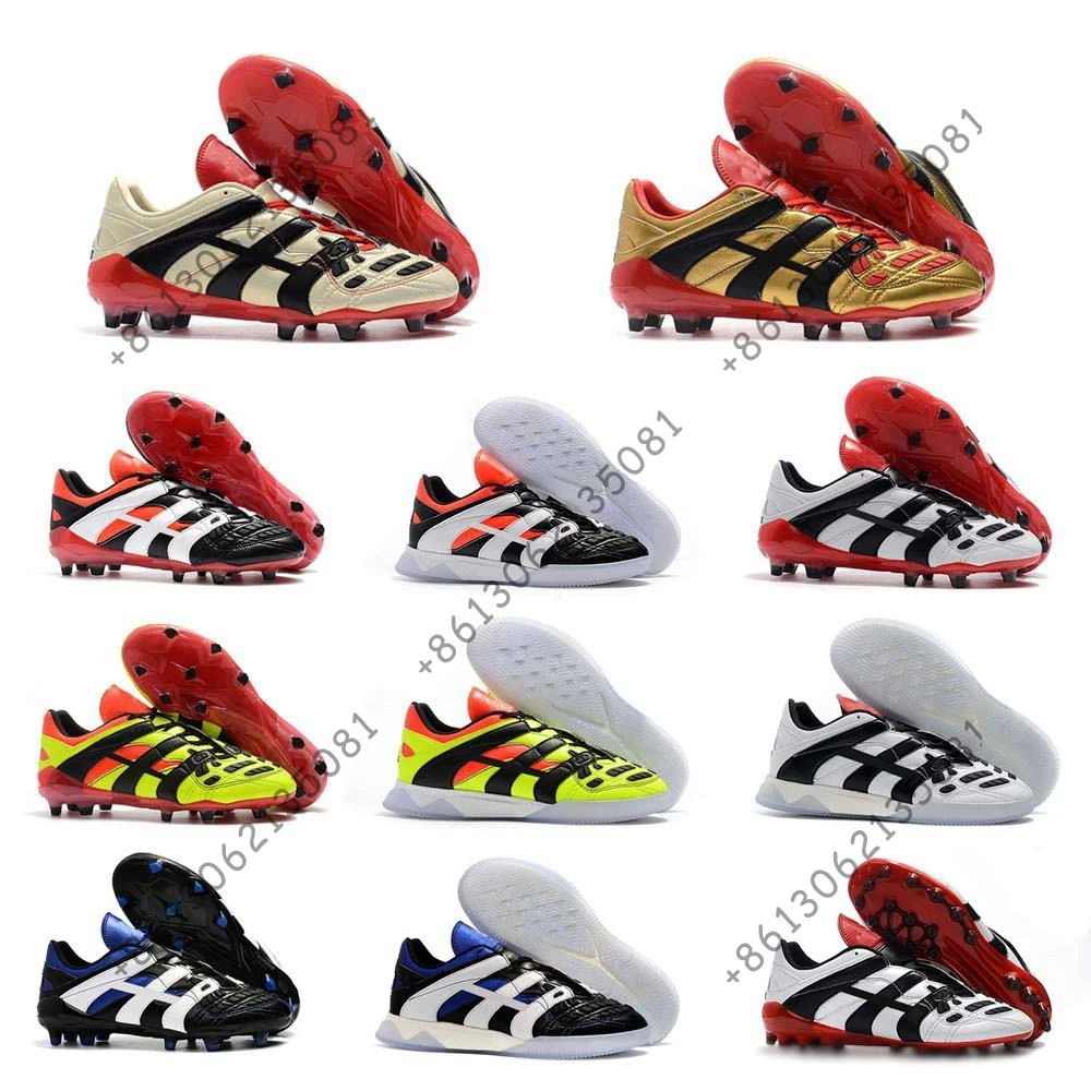 

Original High Quality Football Boots Dream Back 98 Predator Accelerator Champagne FGIC Soccer Shoes Soccer Cleats Sneakers