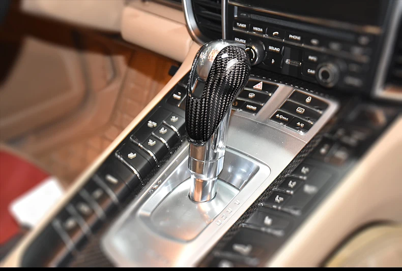 Подходит для Porsche Cayenne panamera ручка переключения передач из углеродного волокна|shift