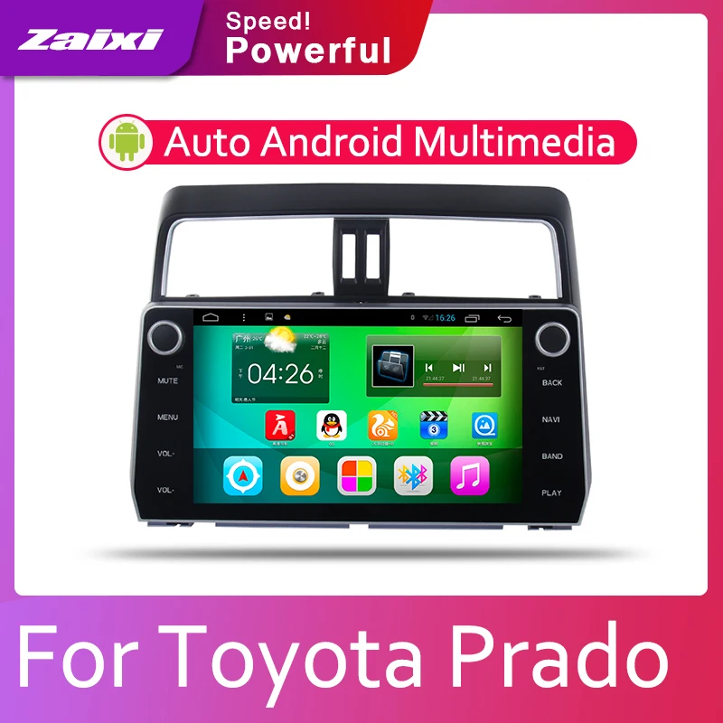 

ZaiXi Car Android System 1080P IPS LCD Screen For Toyota Land Cruiser Prado 2017-2019 Car Radio Player GPS Navigation WiFi AUX